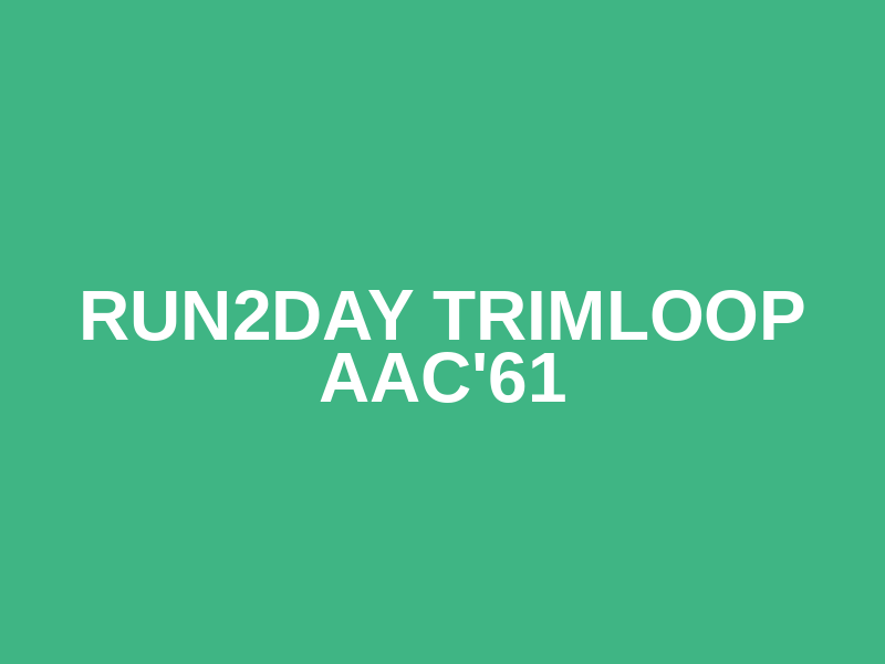 Run2Day Trimloop AAC'61 Logo