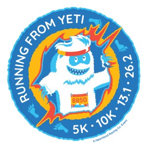Running From Yeti - Tulsa, OK Logo