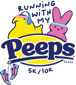 ‘RUNNING WITH MY PEEPS 5K/10K’ (Los Angeles, CA) Logo