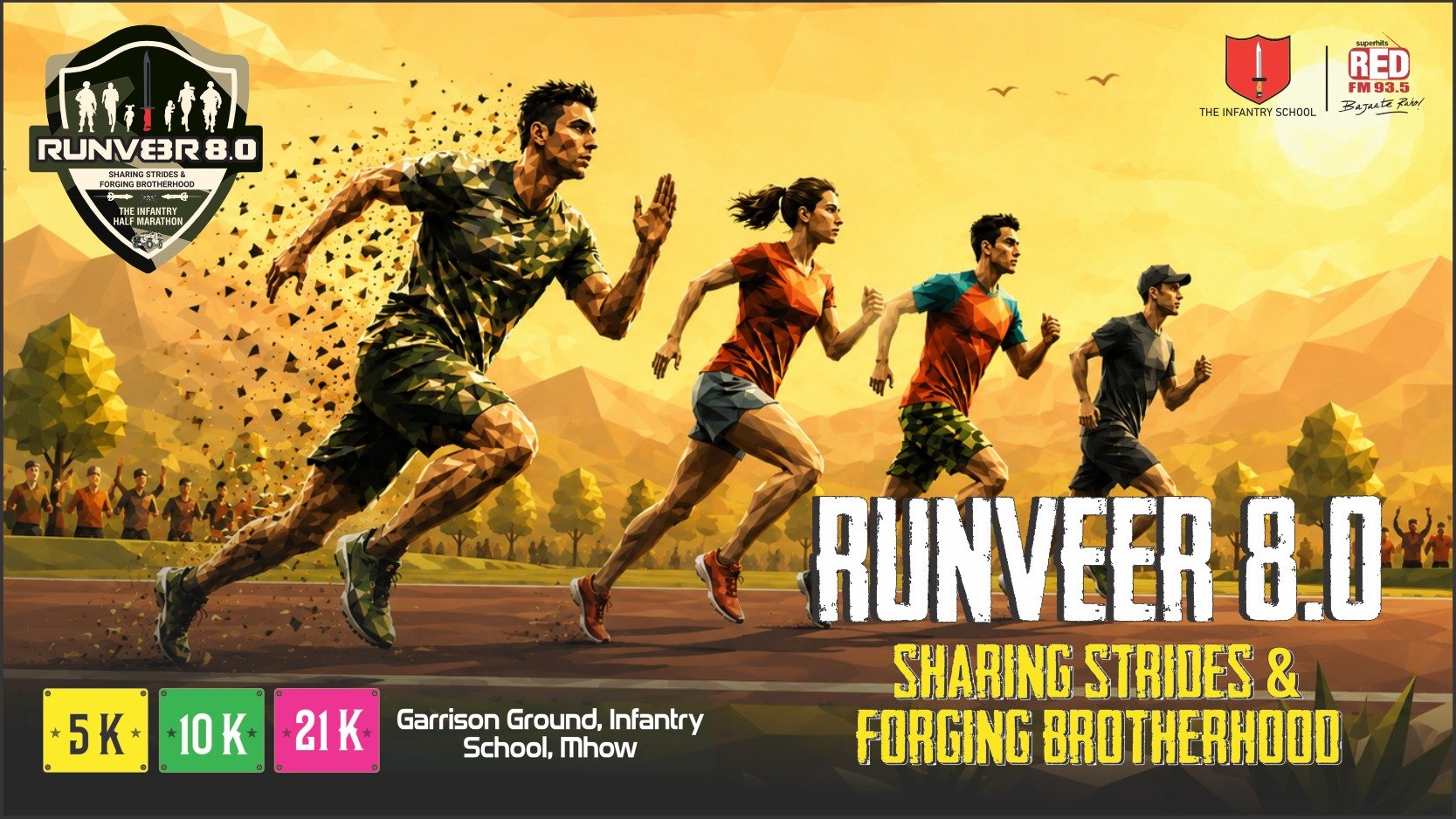 Runveer 8.0 - Sharing Strides & Forging Brotherhood Logo