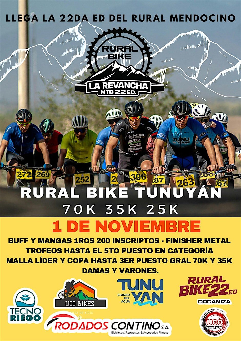 RURAL BIKE TUNUYAN 22ED 70K 35K 25K