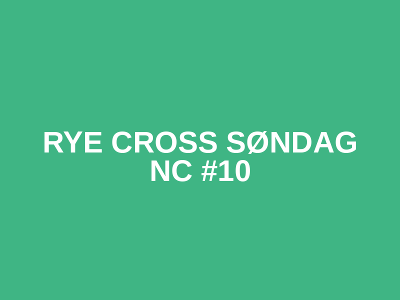 Rye Cross søndag NC #10