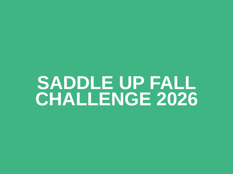 Saddle Up Fall Challenge 2026 Logo