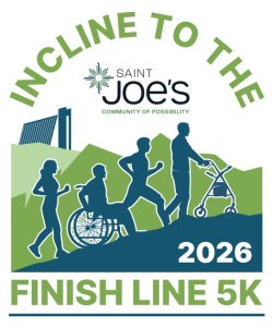 Saint Joe's Incline to the Finish Line 5k Logo