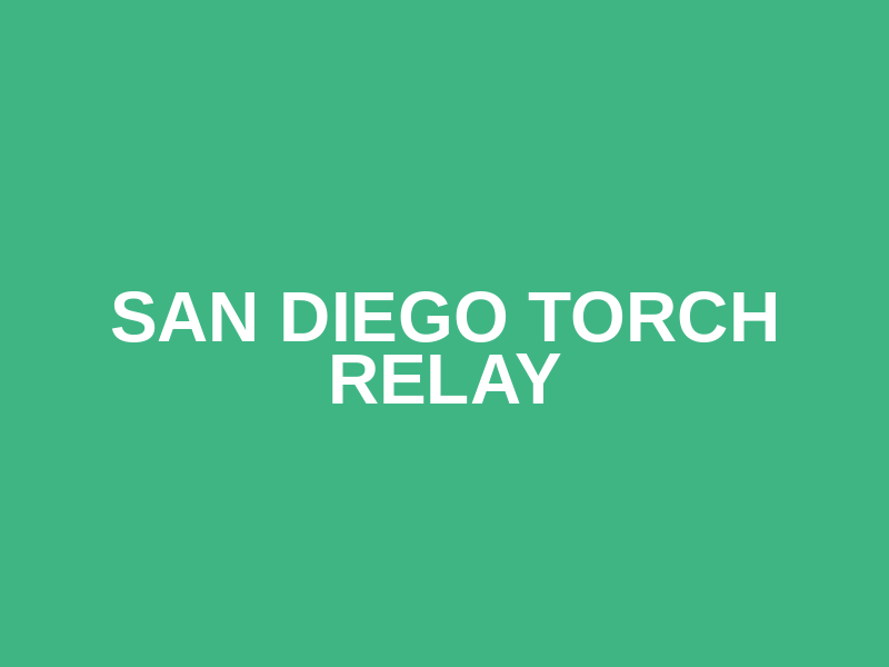 San Diego Torch Relay Logo