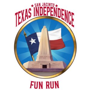 San Jacinto Texas Independence Fun Run Logo