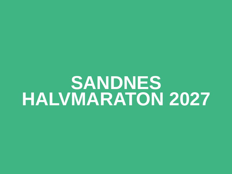Sandnes Halvmaraton 2027 Logo
