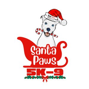 Santa Paws 5k-9 and 10K-9 Run/Walk - Gainesville Logo