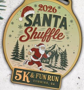Santa Shuffle 5k & Kids Fun Run Logo