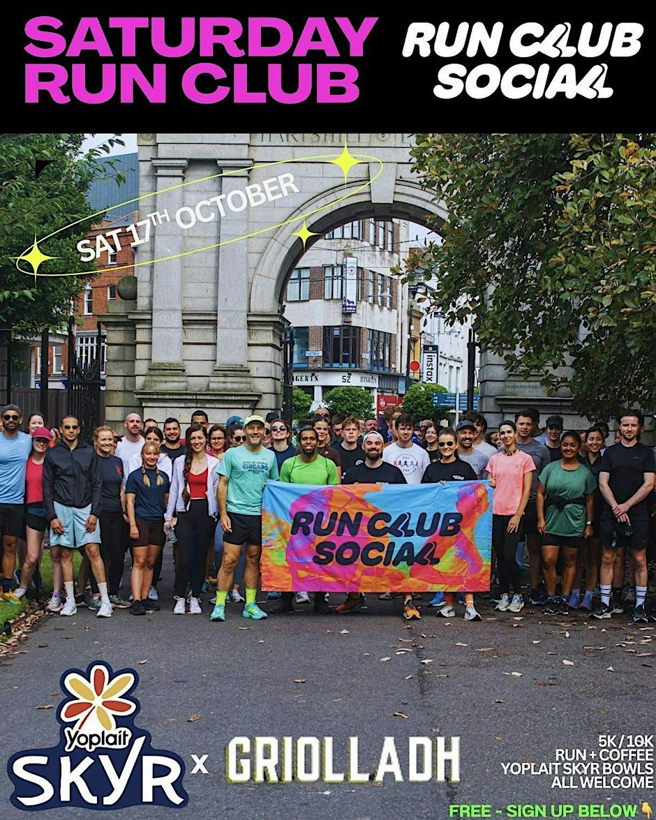 Saturday Run Club x Yoplait Skyr x Griolladh