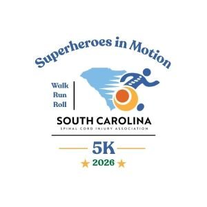 SC Superheroes in Motion Walk/Run/Roll 5k & 1-Mile Logo