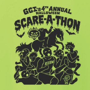 Scare-A-Thon Marathon and 10K Logo