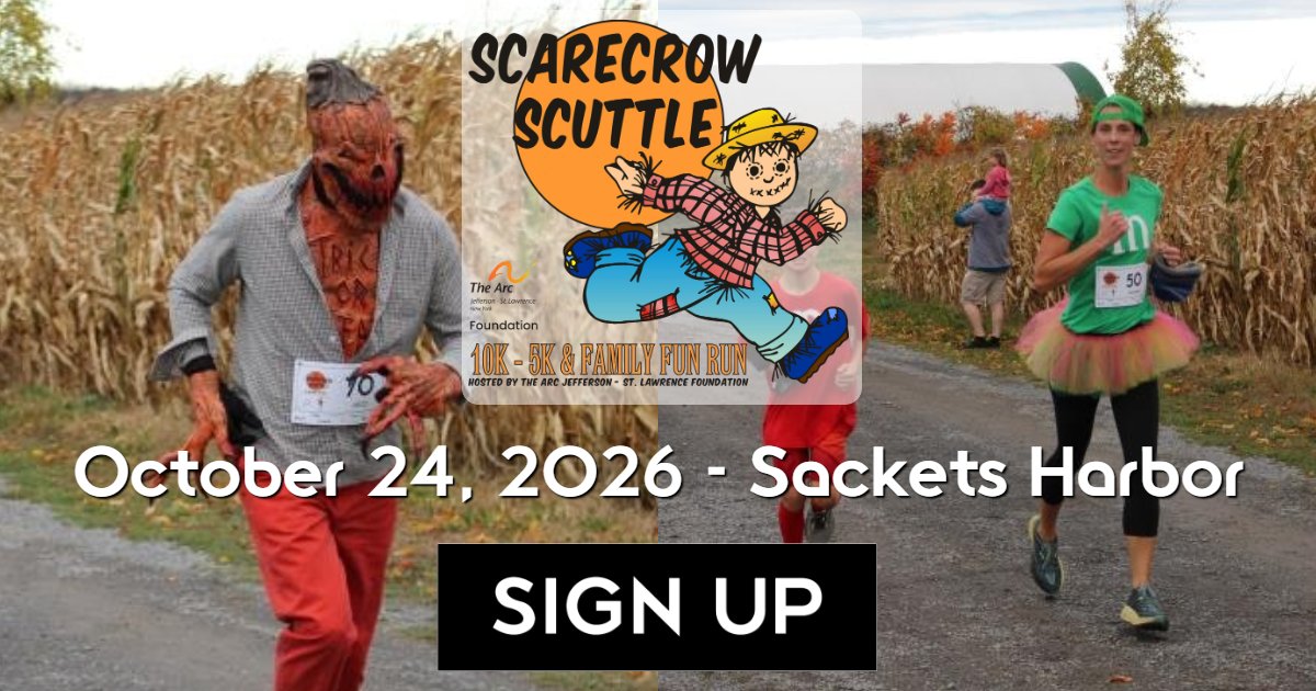 Scarecrow Scuttle 5K, 10K, Family Fun Run 2026