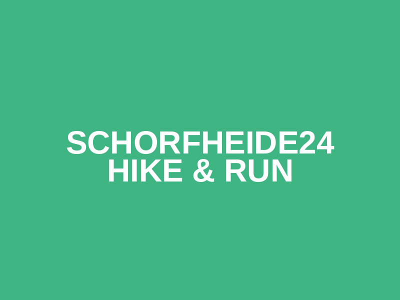Schorfheide24 hike & run Logo