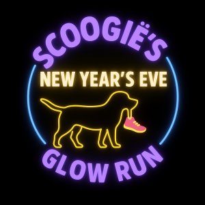 Scoogië's New Year's Eve Glow Run 5k, 2 Mile Jog/Walk & Kid's Ball Drop Dash! Logo