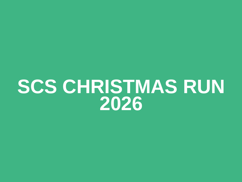SCS Christmas Run 2026 Logo