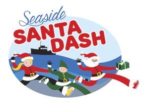 Seaside Santa Dash Logo