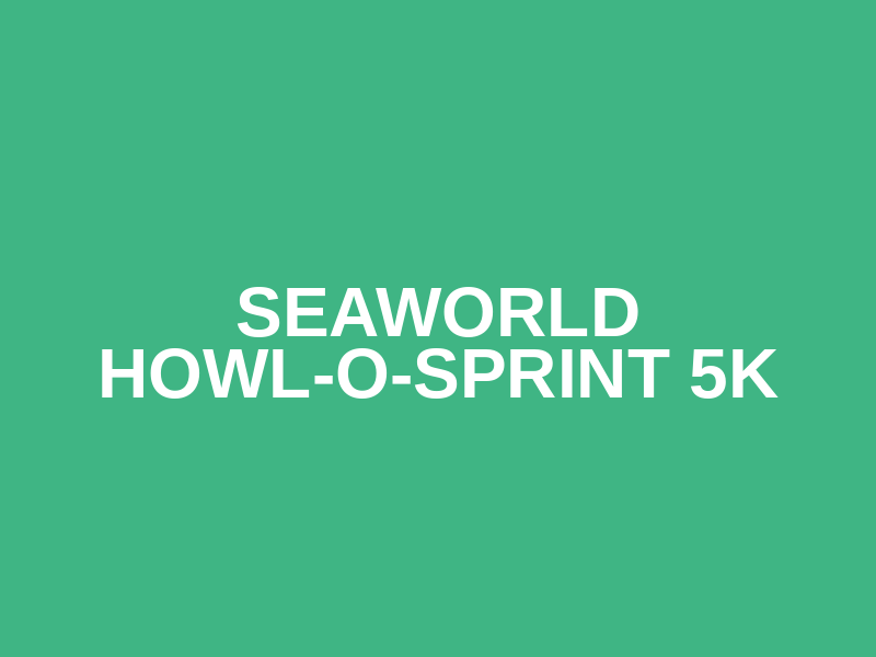SeaWorld Howl-O-Sprint 5K Logo