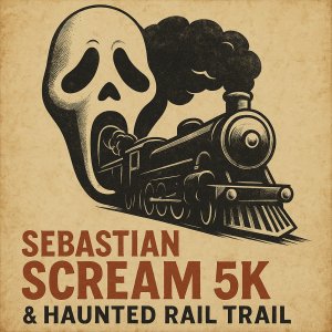 Sebastian Scream 5K & Haunted Rail Trail Logo