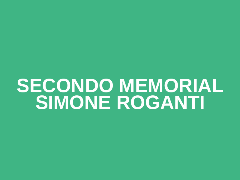 Secondo Memorial SIMONE ROGANTI Logo