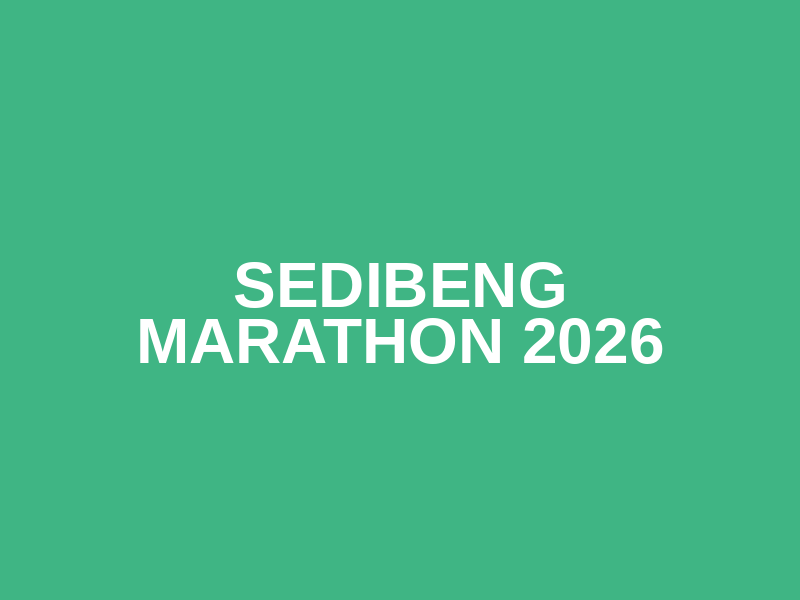 Sedibeng Marathon 2026