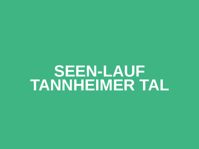 SEEN-LAUF Tannheimer Tal Logo