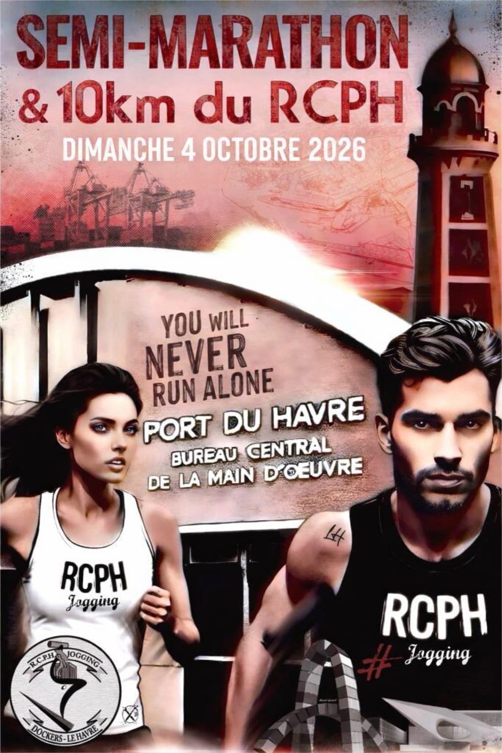 semi-marathon et 10 km du RCPH jogging dockers le havre 2026 Logo
