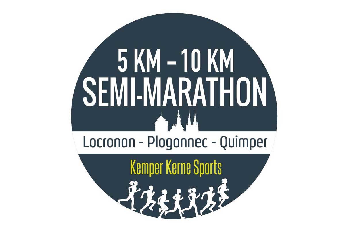 Semi-Marathon Vert Locronan-Quimper Logo