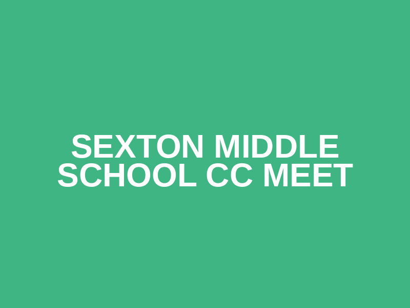 Sexton Middle School CC Meet Logo