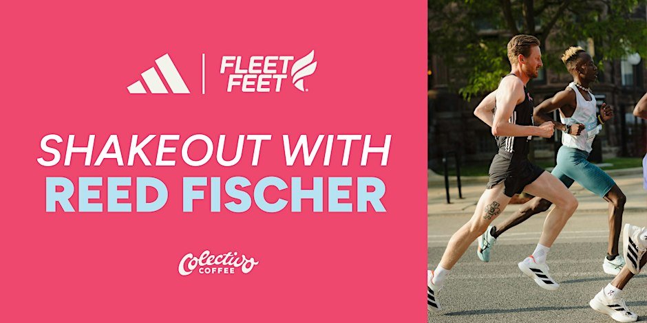Shakeout Run with adidas Athlete Reed Fischer Logo