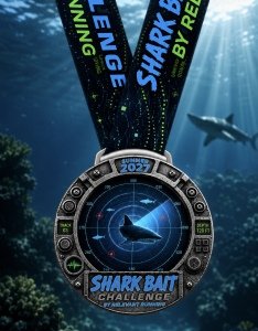 Shark Bait Summer 2027 Running/Walking Challenge Logo