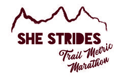 She Strides Trail Metric Marathon Logo