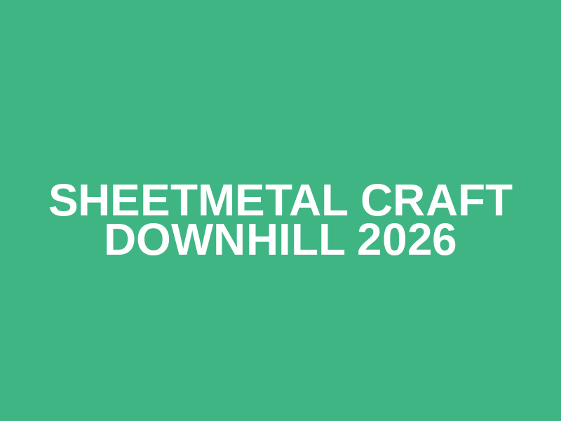 Sheetmetal Craft Downhill 2026 Logo