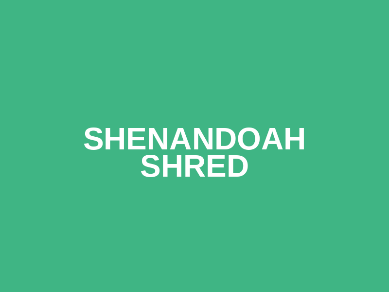 Shenandoah SHReD Logo