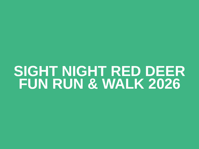 Sight Night Red Deer Fun Run & Walk 2026 Logo