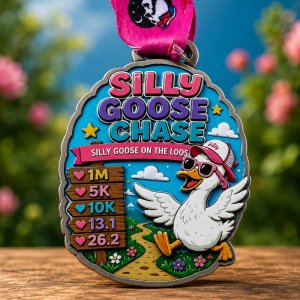 Silly Goose Chase Virtual Race – Run, Walk or Waddle Anytime! | 1M, 5K, 10K, 13.1 & 26.2