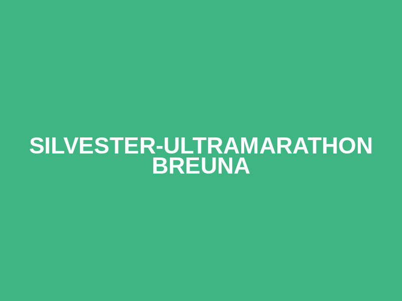 Silvester-Ultramarathon Breuna Logo