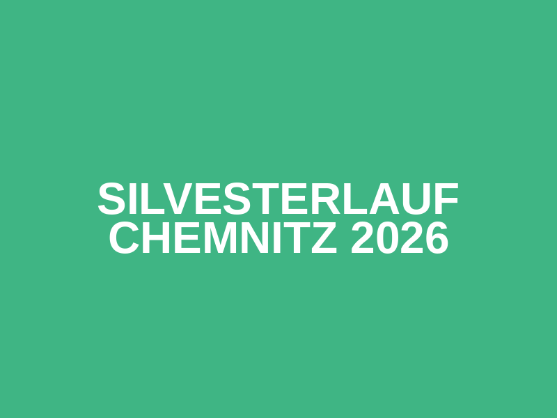 Silvesterlauf Chemnitz 2026 Logo