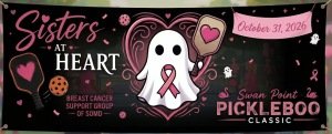 Sister at Heart / Swan Point PickleBoo Tournament Logo