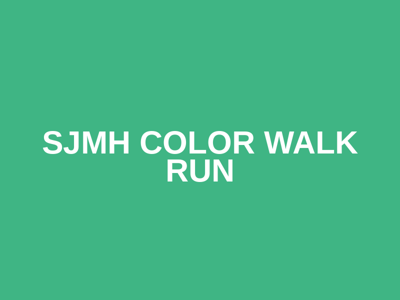 SJMH Color Walk Run Logo
