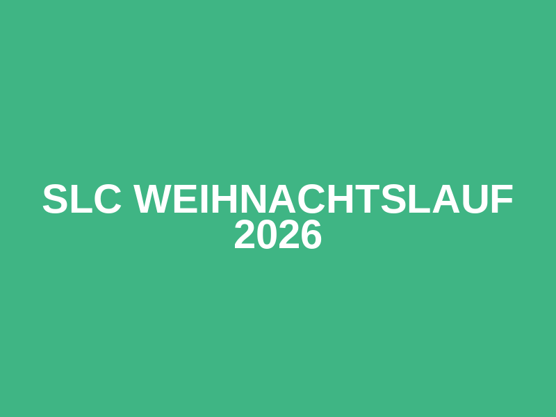 SLC Weihnachtslauf 2026 Logo