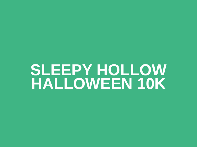 Sleepy Hollow Halloween 10K Logo