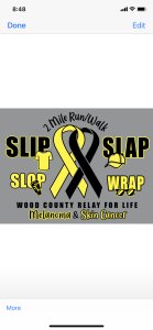 Slip Slap Slop 2 mile Run Logo