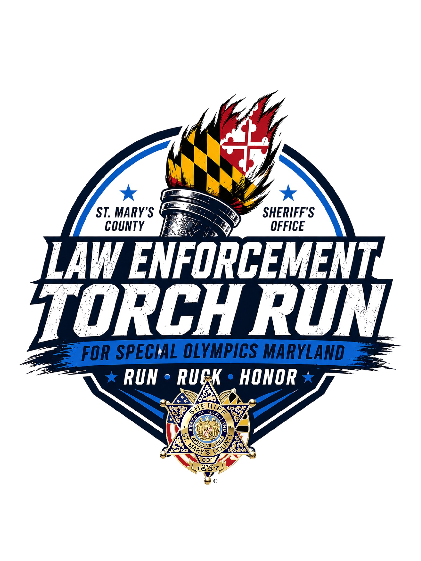 SMCSO - Law Enforcement Torch Run/Ruck Logo
