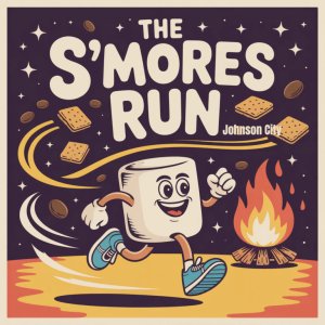 S'mores Run- Johnson City Logo