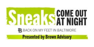 Sneaks Come Out at Night 5K, presented by Brown Advisory Logo