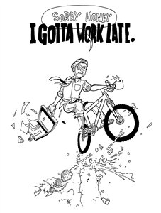 Sorry Honey I've Gotta Work Late Logo