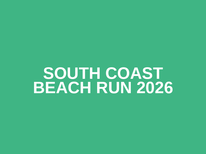 South Coast Beach Run 2026
