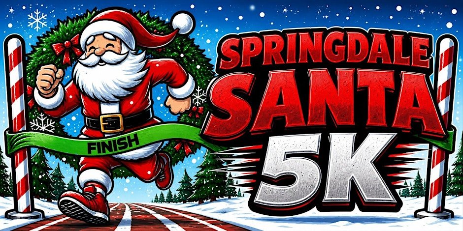 Springdale Santa 5k Logo
