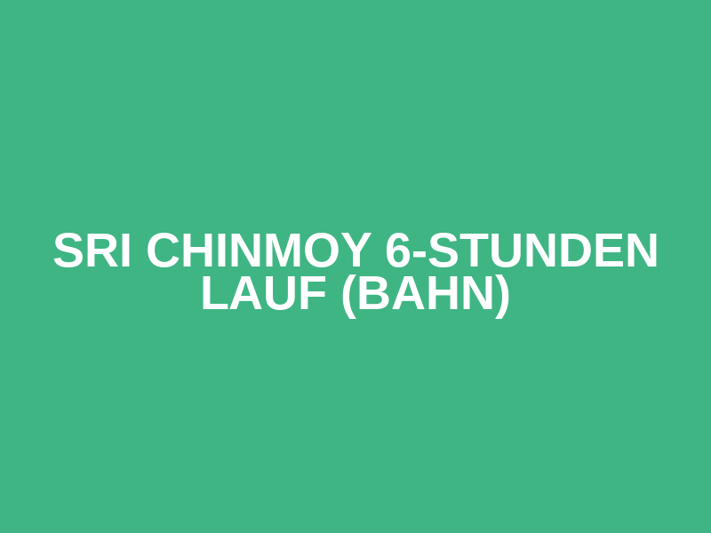 Sri Chinmoy 6-Stunden Lauf (Bahn) Logo